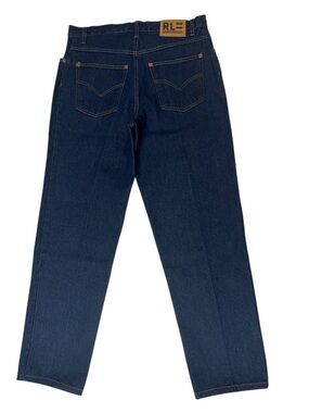 Polo jeans dark wash baggy tapered denim jeans